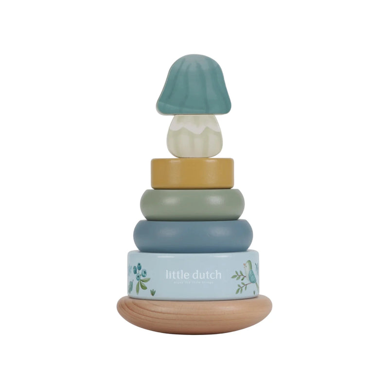 Rocking ring stacker