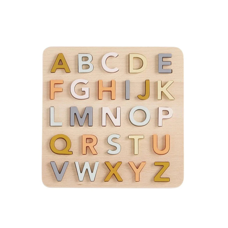 Wooden alphabet puzzle