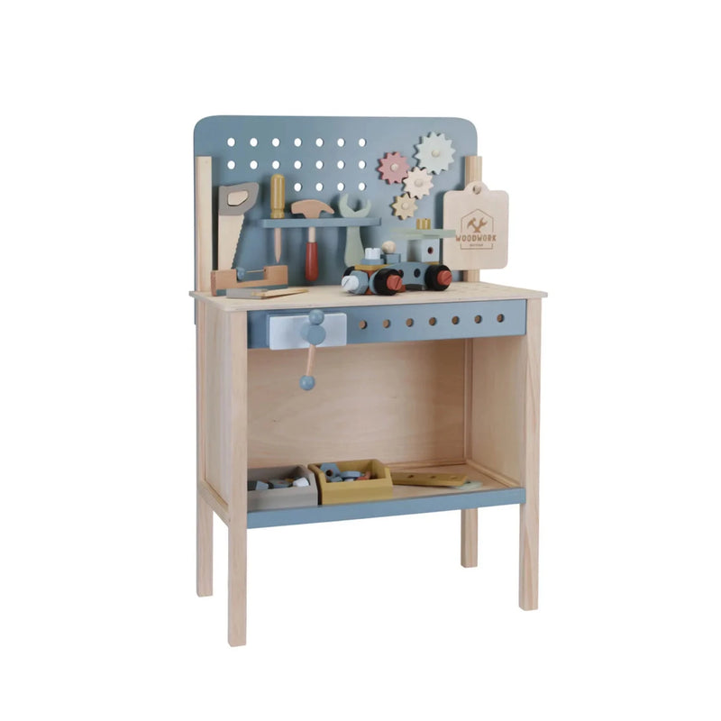 Wooden tool workbench
