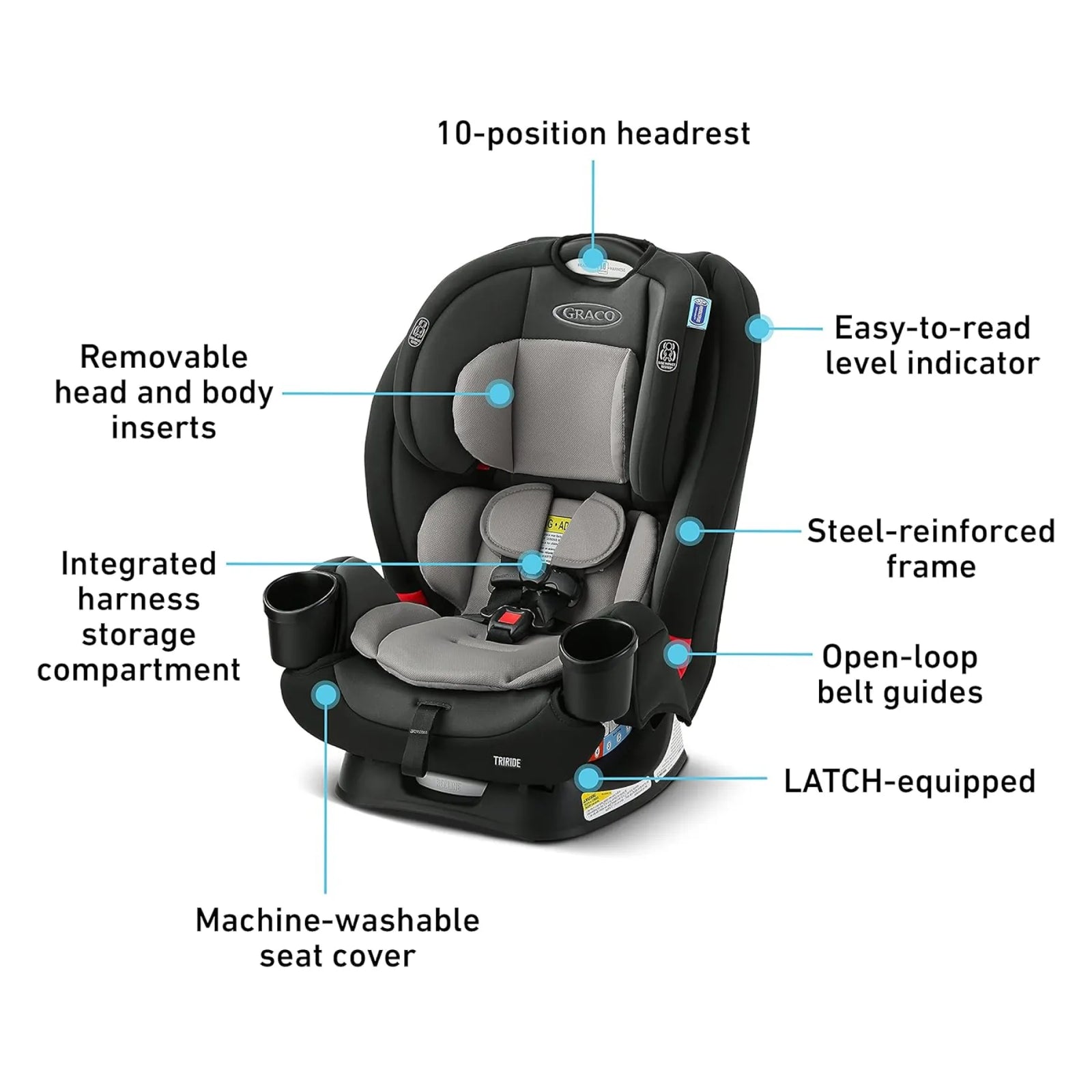 Graco TriRide 3-in-1 Reclining Car Seat