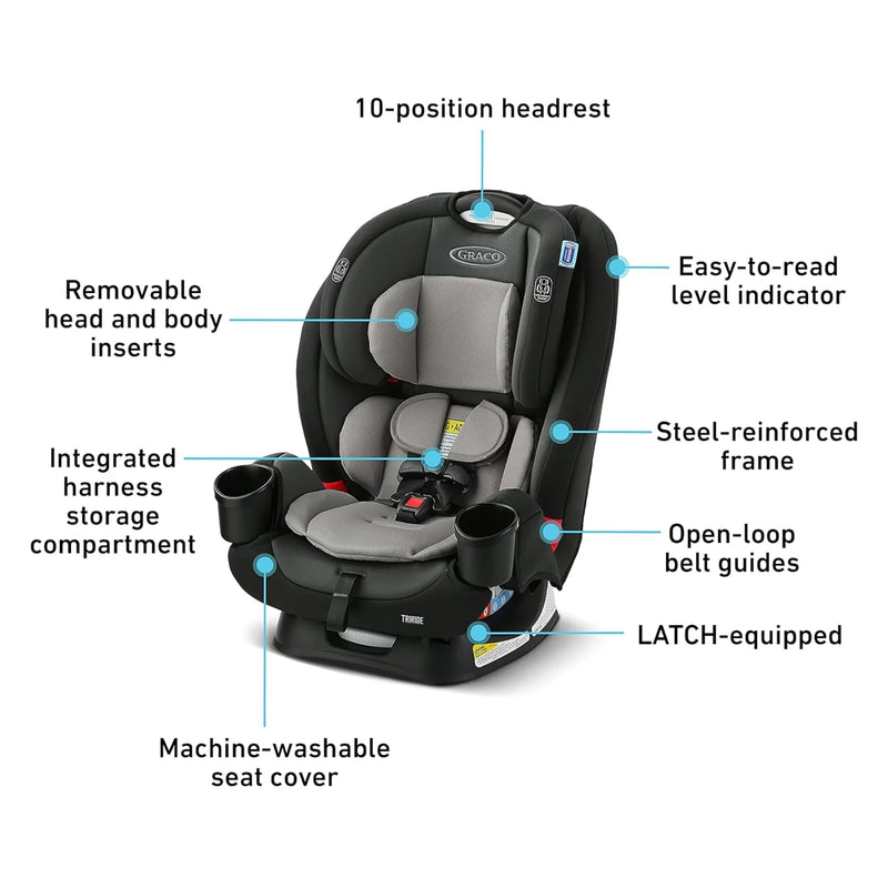 Graco TriRide 3-in-1 Reclining Car Seat