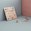Wooden alphabet puzzle